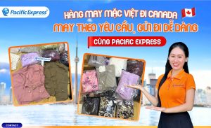Dịch vụ gửi quần áo đi Canada uy tín tại Pacific Express. Chuyên vận chuyển áo dài, váy đầm, đồ bộ thời trang cá nhân và hàng kinh doanh số lượng lớn đi Canada đường biển, đường hàng không giá tốt nhất!